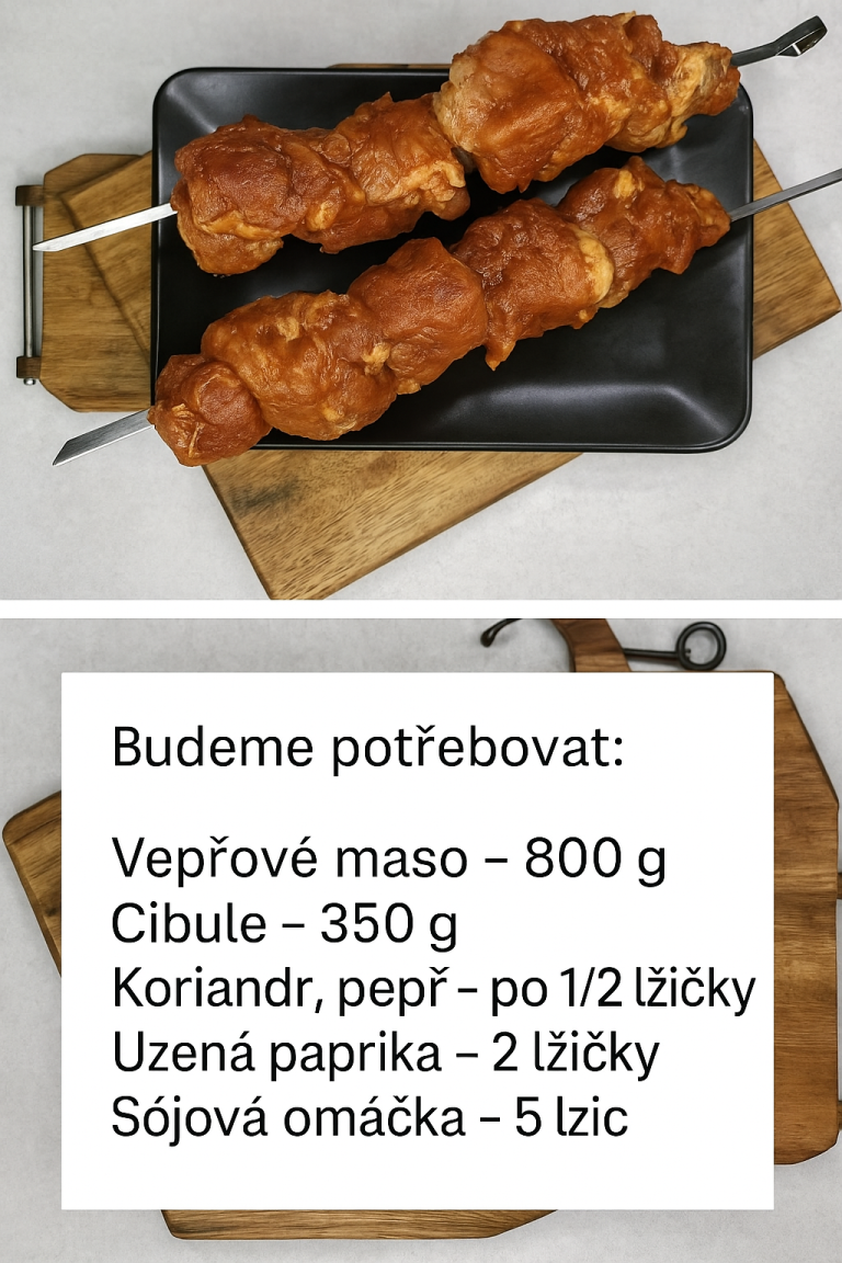 🍢 Domácí šťavnatý špíz z trouby – nikdo nepozná, že nebyl z grilu!