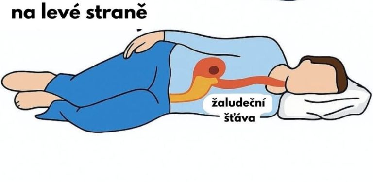 Nečekané výhody spánku na levém boku pro trávení a mozek