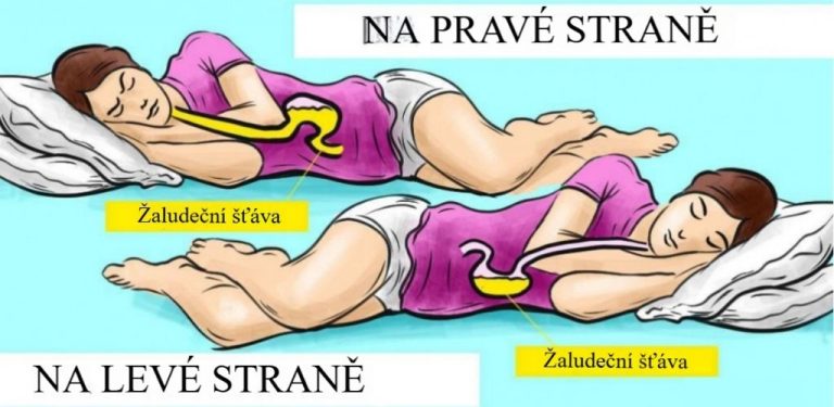 Na které straně je lepší spát? NA LEVÉ! Tady je důvod!