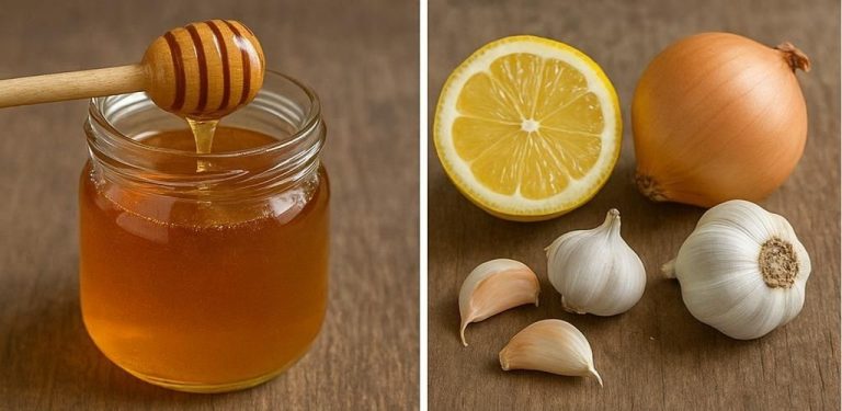 Med, citronová šťáva, cibule, česnek a nastrouhaný zázvor – vezměte si každý den jednu čajovou lžičku a nechte se překvapit!