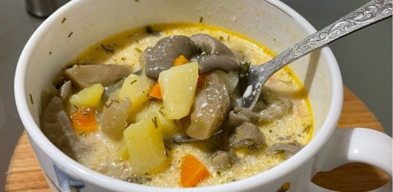 Postní „dršťková“ polévka z hlívy ústřičné: rychlá, sytá a překvapivě lahodná varianta oblíbené klasiky