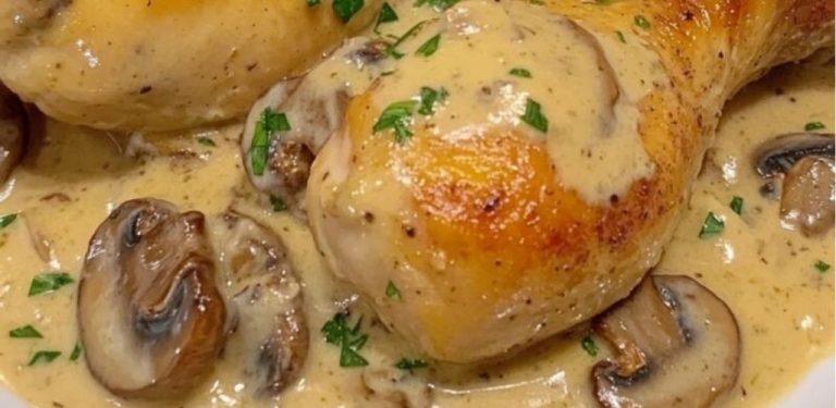 Kuřecí frikasé s houbami – jemná klasika, která nikdy nezklame