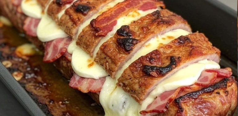 Vepřová panenka plněná sýrem a slaninou. Postup a recept v první třídě