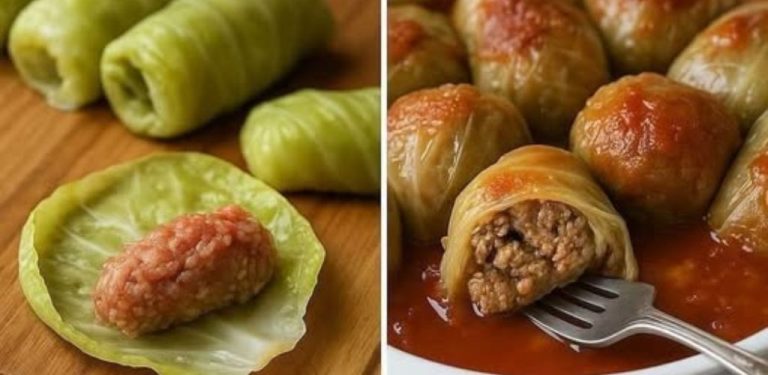 Recept na plněné zelné rolky