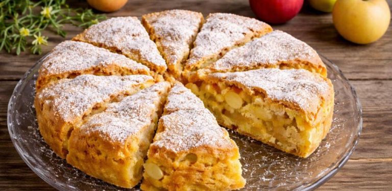Domácí koláč ze 3 jablek, 3 vajec, 200 g cukru a 150 g mouky – geniální recept ze 4 ingrediencí
