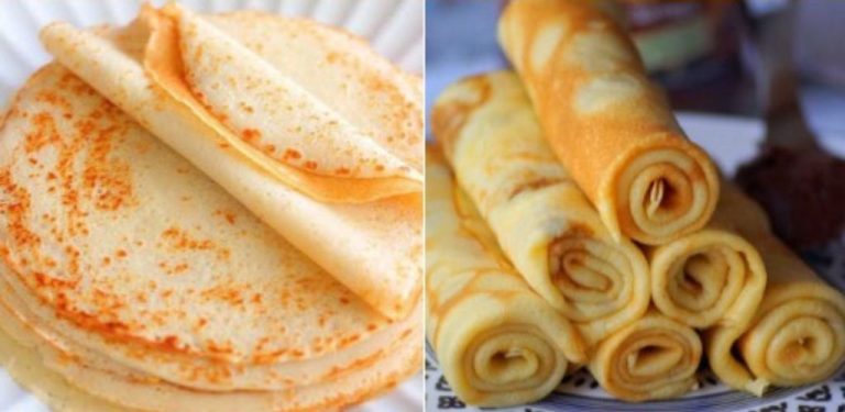 Lehké vodové palačinky. Jednoduché a rychlé
