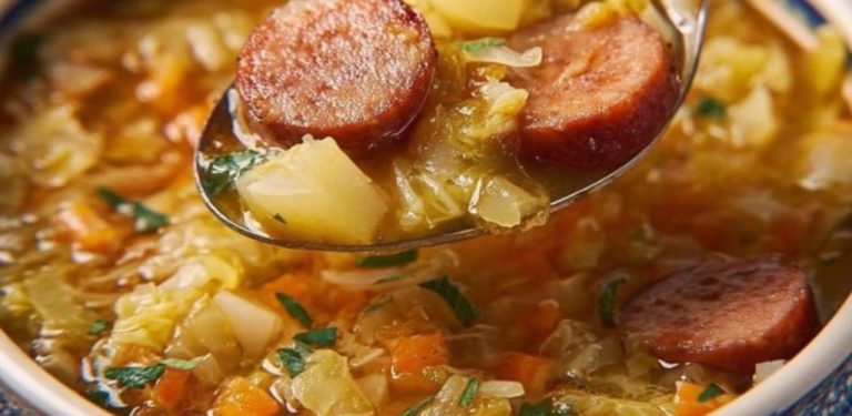 Je chladná noc? Tahle bramborová polévka se zelím vás zahřeje už od první lžíce