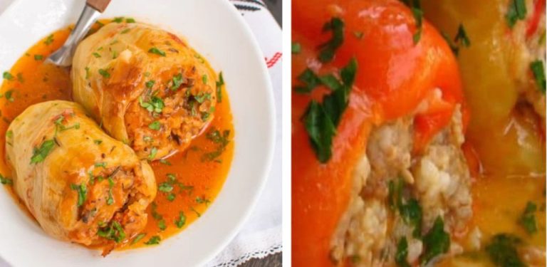 Půstové plněné papriky, chutnější než ty s masem! Tajný recept, který musíte vyzkoušet!