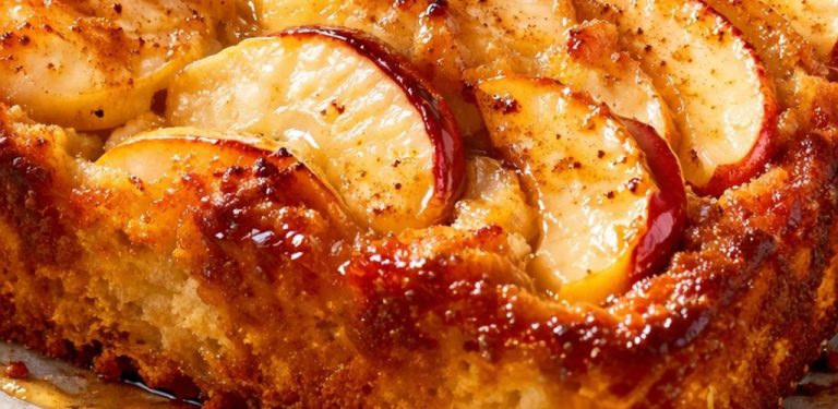 Velmi snadný jablečný koláč s krémem – nezapomeňte si recept uložit