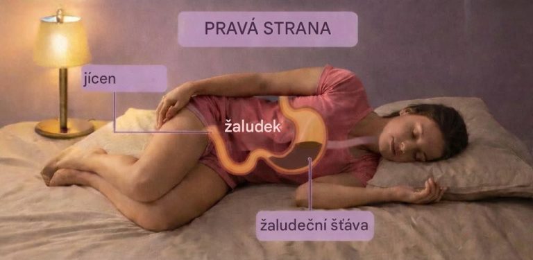Pozor, pokud spíte na pravém boku…