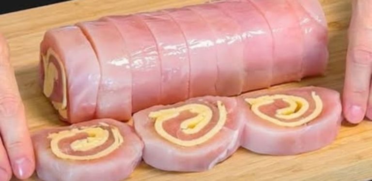 Takhle připravuji kuřecí prsa pro hosty. Kuřecí rolky se sýrem