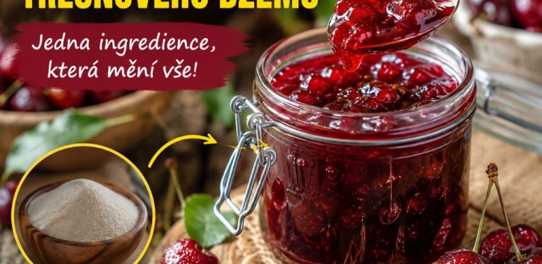 Na 1 kg třešní přidávám jen jednu ingredienci – a džem zhoustne téměř sám. Bez dlouhého vaření a hodin strávených u sporáku