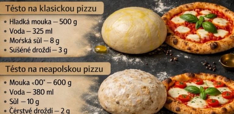 Domácí pizza nezačíná náplní, ale správným těstem! Připravila jsem pro vás výběr 5 nejlepších receptů, které mi už mnohokrát pomohly, když jsem chtěla potěšit rodinu něčím dobrým.