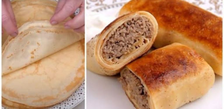 Tenké palačinky s masovou náplní – recept na dokonale pružné těsto, které se netrhá