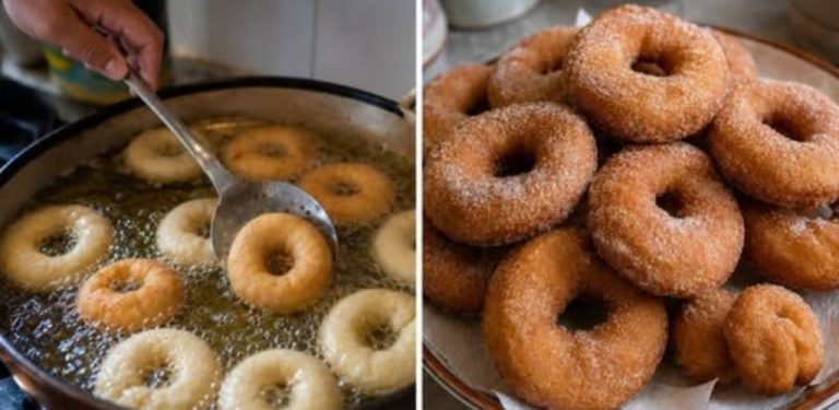 Smažené domácí koblížky ve tvaru koleček 🥨✨ Nadýchané, zlatavé a hotové během pár kroků