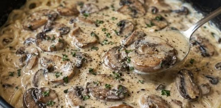 Krémová houbová omáčka – jednoduchý recept, který promění obyčejné jídlo v domácí specialitu