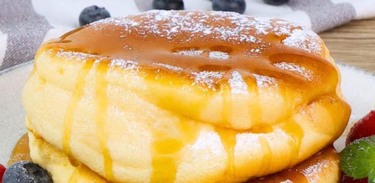 Nadýchané japonské fluffy pancakes