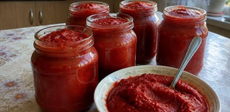 Domácí rajčatový protlak bez hodin u sporáku 🍅: jeden krok udělá velký rozdíl