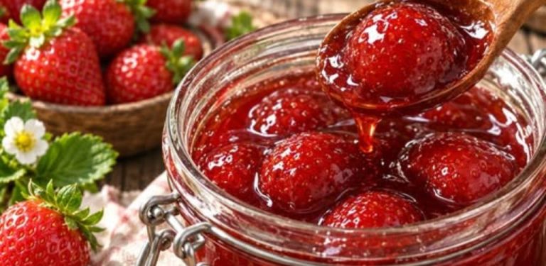 Jahodová marmeláda, ve které jahody zůstanou celé